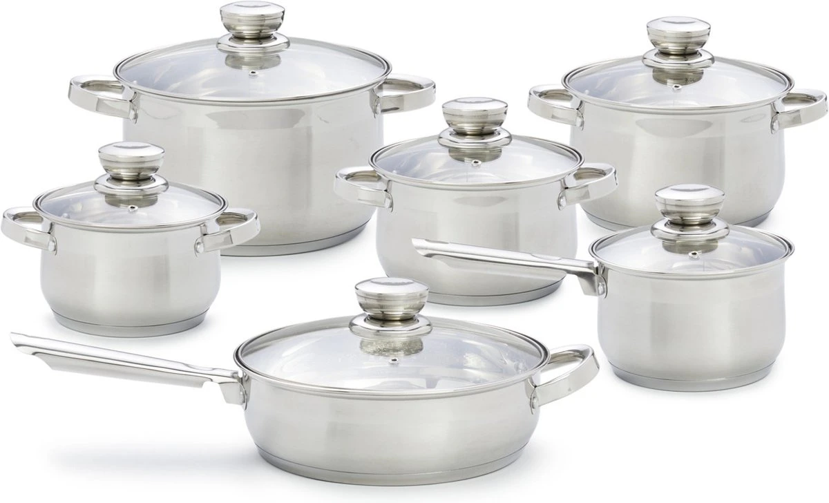 MAGNANi Ensemble De 6 Casseroles Et Poêles Avec Couvercles Tout Feux, Ensemble De Casseroles à Induction En Acier Inoxydable Comprenant 3 Casseroles, Une Marmite à Soupe, Une Poêle à Frire 12 MAGNANi Ensemble De 6 Casseroles Et Poêles Avec Couvercles Tout Feux, Ensemble De Casseroles à Induction En Acier Inoxydable Comprenant 3 Casseroles, Une Marmite à Soupe, Une Poêle à Frire – Image 12