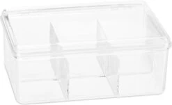 Relaxdays 8 X Boîte à Thé Transparent - Boîte à Thé 6 Compartiments - Organisateur De Sachets De Thé - Rectangle -Cuisine Fournitures Magasin 1200x736 2