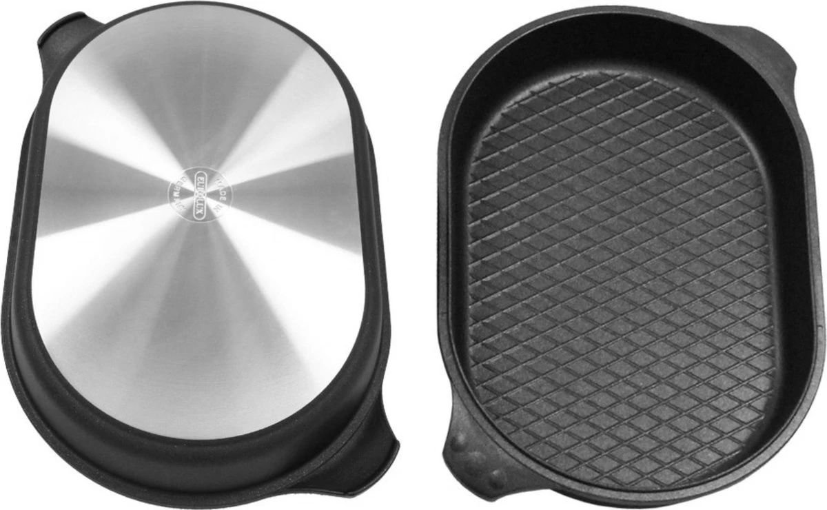 Eurolux By Solinger Plat à Rôtir - Plat à Rôtir 40 X 27 X 6,5 Cm Combizone / Flex Induction Compatible Bosch Et Siemens 4 Eurolux By Solinger Plat à Rôtir - Plat à Rôtir 40 X 27 X 6,5 Cm Combizone / Flex Induction Compatible Bosch Et Siemens – Image 4