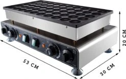 Kookpro Professional Poffertjes Plaque De Cuisson 50 Capsules - Électrique - 1700 Watts - Poffertjes Maker -Cuisine Fournitures Magasin 1200x754 2