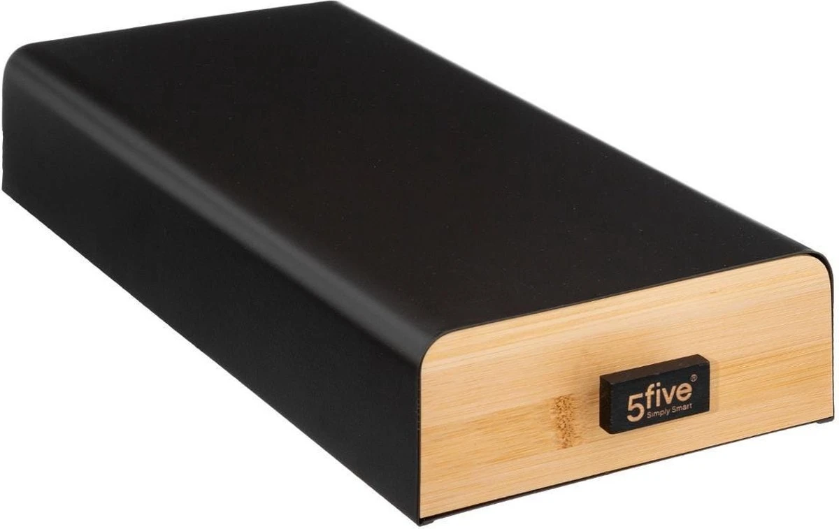 Porte-gobelet à Café Five® En Métal Avec Bambou - Zwart - Compartiments De Tri Et Réglables Et Extensibles - Petit (30 Capsules) 1 Porte-gobelet à Café Five® En Métal Avec Bambou - Zwart - Compartiments De Tri Et Réglables Et Extensibles - Petit (30 Capsules)