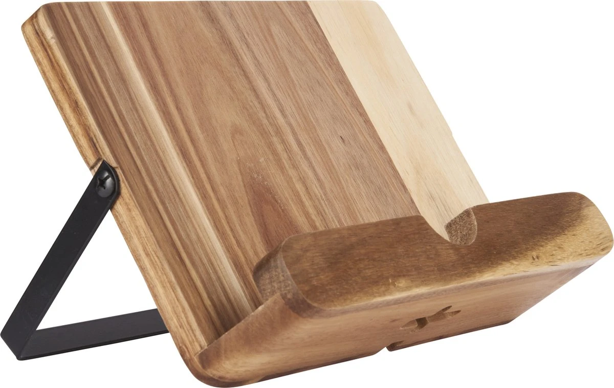 KitchenCraft Natural Elements Support Pour Livre De Cuisine En Bois Ou Support Pour Tablette, 24 X 18 X 6 Cm - Bois D'acacia 1 KitchenCraft Natural Elements Support Pour Livre De Cuisine En Bois Ou Support Pour Tablette, 24 X 18 X 6 Cm - Bois D'acacia