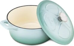 Cocotte En Fonte Navaris Avec Couvercle - Cocotte - Convient Pour La Cuisson à Induction, Gaz Et Vitrocéramique - Passe Au Four Jusqu'à 260 °C - Vert Menthe 12 Cocotte En Fonte Navaris Avec Couvercle - Cocotte - Convient Pour La Cuisson à Induction, Gaz Et Vitrocéramique - Passe Au Four Jusqu'à 260 °C - Vert Menthe -Cuisine Fournitures Magasin 1200x759