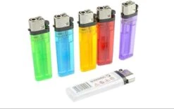 Briquet à Gaz Victoire Expression 5x Briquets Colorés 9 Cm - Briquet Barbecue Et Cuisine 5 Pièces - Briquets Jetables Briquet à Gaz - Briquet Briquet