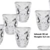 20x Verre à Liqueur Tête De Mort 50 Ml - Halloween Horreur Crâne Effrayant Tir Effrayant Boisson à Thème Festival De Fête