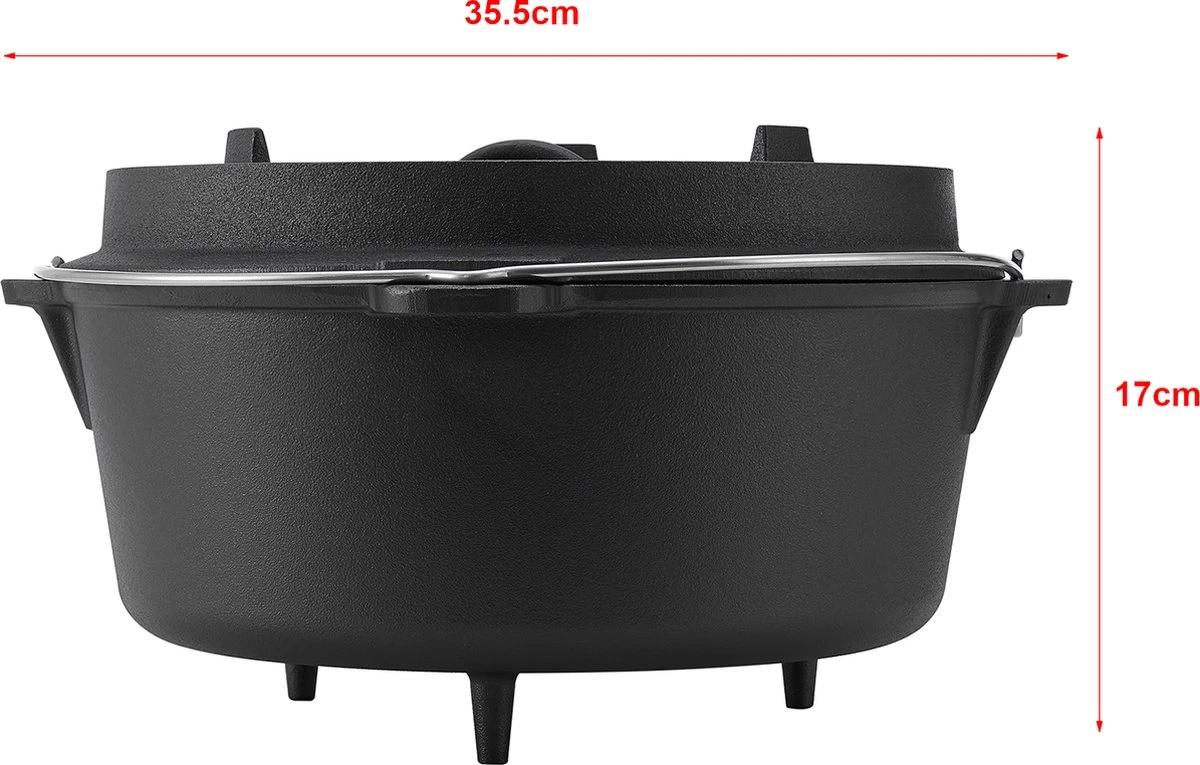Cocotte Enkhuizen Avec Couvercle Fonte Noir 13,6 L 3 Cocotte Enkhuizen Avec Couvercle Fonte Noir 13,6 L – Image 3