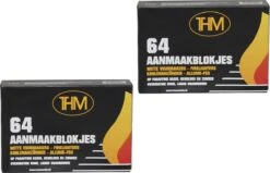 2X Allume-feu Pour Barbecue - Allume-feu BBQ - Allume-feu THM Paraffine Blanche - 128 Pièces - Achat Allume-feu - Allume-feu Blanc