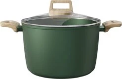 Forest, Marmite à Soupe Avec Couvercle - Ø 20 Cm - 100% Aluminium Recyclé - Convient à Toutes Les Sources De Chaleur - Poêle écoresponsable - Faitout - Sauteuse - Sans PFOA - 5,6 L