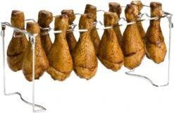 Orange85 De Poulet Orange85 - Accessoires Pour Barbecue - Poulet à La Bière - Acier Inoxydable - Pour 12 Boulons/Vis - Support De Poulet