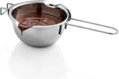 WiseGoods Luxe Melting Pan - Au Bain Marie - Double Paroi - Fondre Au Chocolat Et Au Beurre - Fondre - Acier Inoxydable - 400 Ml