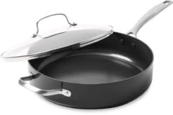 GreenPan Copenhagen Poêle à Frire Avec Couvercle Et Poignée Supplémentaire 28 Cm / 4.3L - Céramique - Induction