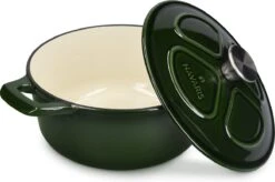 Cocotte En Fonte Navaris Avec Couvercle - Navaris émaillée - Convient à La Cuisson Induction, Gaz Et Vitrocéramique - Vert -Cuisine Fournitures Magasin 1200x798 7