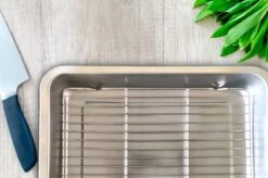 YUGN Torréfaction Plateau Combi Torréfaction Lèchefrite Set - 2x Torréfaction Plateau Avec Grille Pour Le Four Vaisselle - 36x27x7CM Et 40x30x7CM -Cuisine Fournitures Magasin 1200x799 14