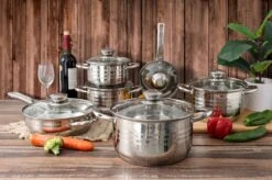 Ensemble De Casseroles Swiss Pro + - 12 Pièces - Inox - Batterie De Batterie De Cuisine En Acier Inoxydable 18/10 -Cuisine Fournitures Magasin 1200x799 24