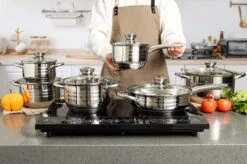 Ensemble De Casseroles Swiss Pro + - 12 Pièces - Inox - Batterie De Batterie De Cuisine En Acier Inoxydable 18/10 -Cuisine Fournitures Magasin 1200x799 27