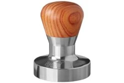 Expresso écarlate | Tamper "Passion" Pour Barista; Avec Poignée Ergonomique En PVC Ou En Bois Précieux De Votre Choix Et Base En Acier Inoxydable De Précision. Bois De Santal Rouge 58,5 Mm + Planche De Tige -Cuisine Fournitures Magasin 1200x800 104