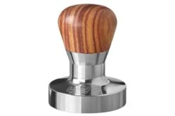 Expresso écarlate | Tamper "Passion" Pour Barista; Avec Poignée Ergonomique En PVC Ou En Bois Précieux De Votre Choix Et Base En Acier Inoxydable De Précision. Palissandre 58,5 Mm + Planche De Tige -Cuisine Fournitures Magasin 1200x800 106