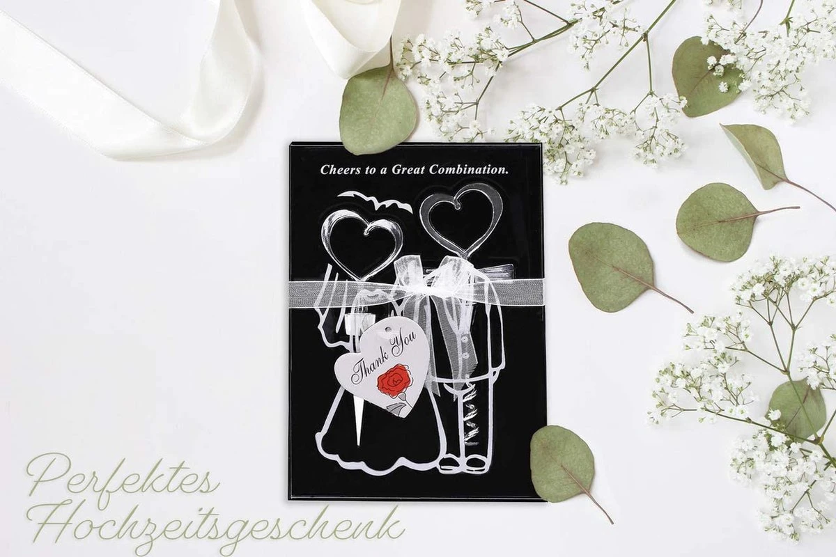 Tire-bouchon Et Bouchon De Bouteille En Acier Inoxydable PaWa Accessoire De Vin Pour Les Mariages Et Les Fêtes 2 Tire-bouchon Et Bouchon De Bouteille En Acier Inoxydable PaWa Accessoire De Vin Pour Les Mariages Et Les Fêtes – Image 2