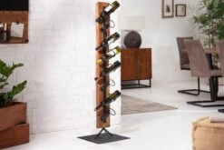 Massief à Vin Sur Pied Solide 140 Cm Porte-bouteille Rustique En Teak -Cuisine Fournitures Magasin 1200x800 134