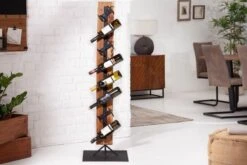 Massief à Vin Sur Pied Solide 140 Cm Porte-bouteille Rustique En Teak -Cuisine Fournitures Magasin 1200x800 137