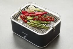 Barbecook Carlo - Barbecue Au Charbon De Bois - Barbecue De Table - Sac De Transport - Compact - Ventilateur - 38,5 X 28,5 Cm - 6 P. - Gris -Cuisine Fournitures Magasin 1200x800 14