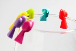 Oiseaux De Marquage En Verre Silicone 6 Pièces - Multicolore - Fête - Étiquette En Verre - Marqueur En Verre -Cuisine Fournitures Magasin 1200x800 144