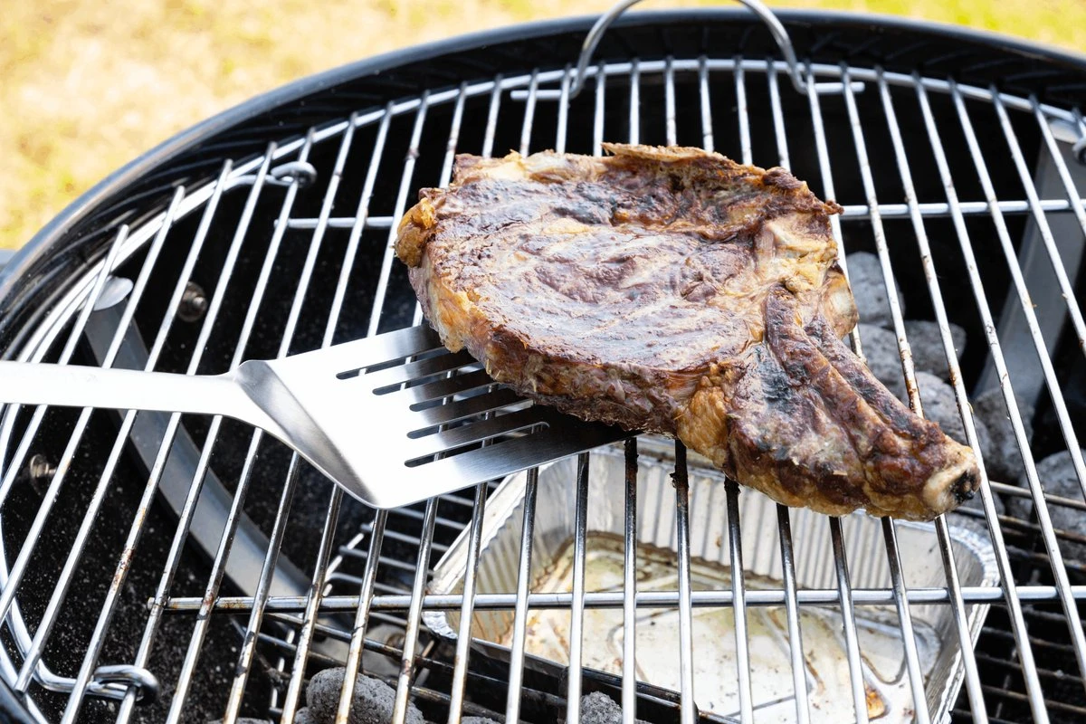 NATERIAL - Set De 3 Ustensiles Barbecue - Inox - Manche Ergonomique - H.40 Cm - Pince Barbecue - Brosse Barbecue - Accessoires Barbecue 4 NATERIAL - Set De 3 Ustensiles Barbecue - Inox - Manche Ergonomique - H.40 Cm - Pince Barbecue - Brosse Barbecue - Accessoires Barbecue – Image 4