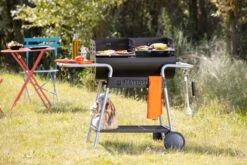 NATERIAL - Barbecue à Charbon ICARUS - Chariot 10 Personnes - H.92 X L.110 X P.61 Cm - Acier Peint - Zwart - BBQ Angulaire Sans Couvercle -Cuisine Fournitures Magasin 1200x800 18