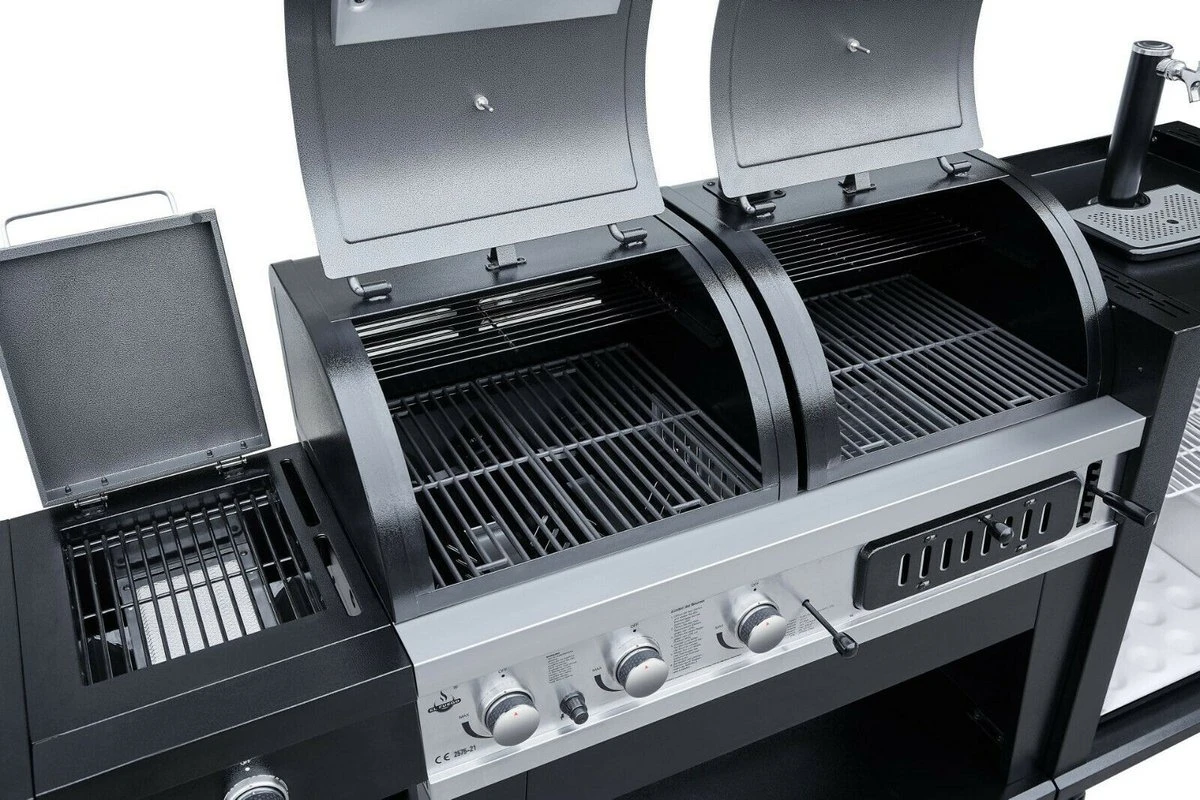 Barbecue Combiné El Fuego 3 En 1 Avec Système De Robinet - Cuisine Extérieure - 146 Kg - Grilles En Fonte - Barbecue - Barbecue 7 Barbecue Combiné El Fuego 3 En 1 Avec Système De Robinet - Cuisine Extérieure - 146 Kg - Grilles En Fonte - Barbecue - Barbecue – Image 7