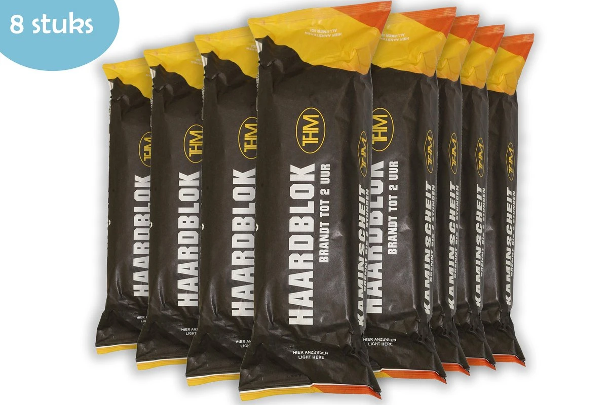 Bloc De Feu De Cheminée - Bloc De Feu 8 Pièces - 2 Heures Par Bloc - Allume-feu Avec 2 Heures De Temps De Combustion - Aides De Cheminées 1 Bloc De Feu De Cheminée - Bloc De Feu 8 Pièces - 2 Heures Par Bloc - Allume-feu Avec 2 Heures De Temps De Combustion - Aides De Cheminées