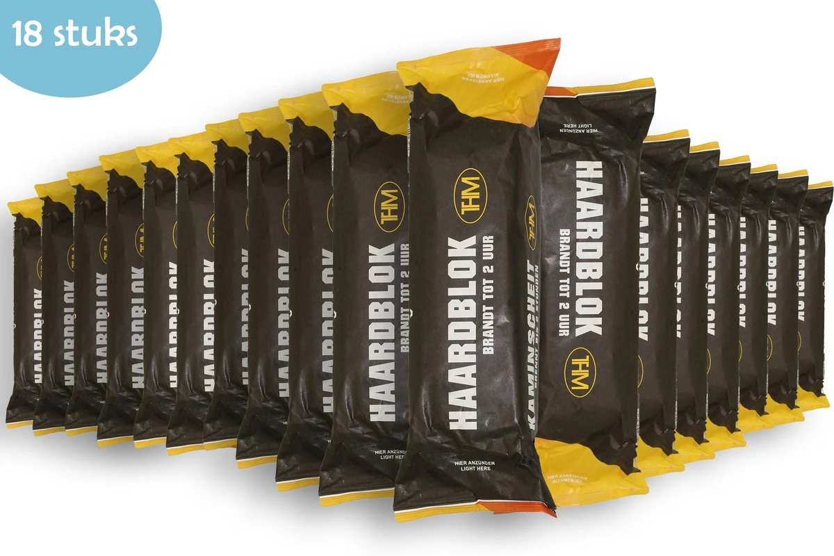 Bloc De Feu De Cheminée - Bloc De Feu 18 Pièces - 2 Heures Par Bloc - Allume-feu Avec 2 Heures De Temps De Combustion - Aides De Cheminées 1 Bloc De Feu De Cheminée - Bloc De Feu 18 Pièces - 2 Heures Par Bloc - Allume-feu Avec 2 Heures De Temps De Combustion - Aides De Cheminées