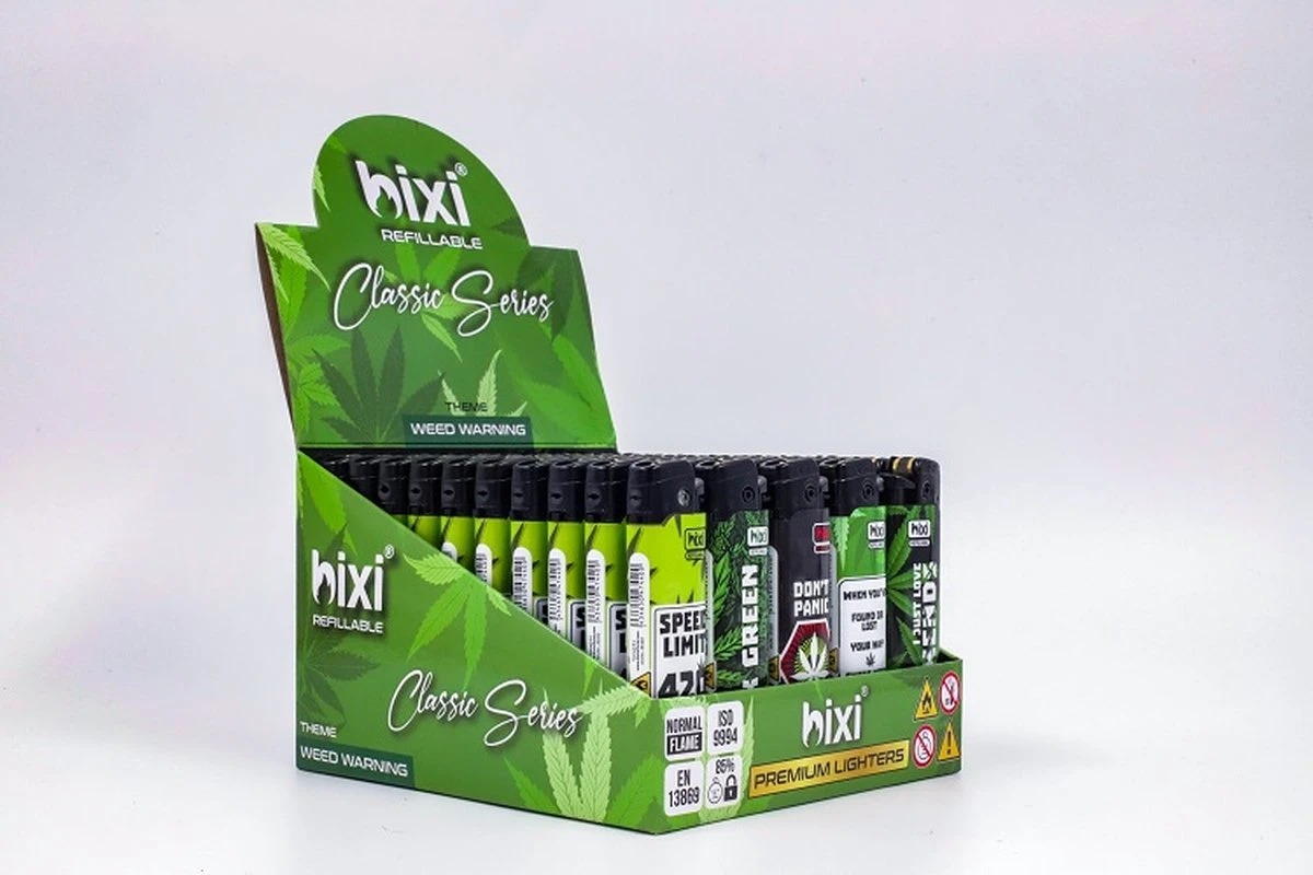 Bixi Classic 'Weed Warnig' - Briquet Climatiquement Neutre - Briquet - Briquet - Beau Design - Design - Bixi - Le Briquet Climatiquement Neutre - 50 Pièces/présentoir 2 Bixi Classic 'Weed Warnig' - Briquet Climatiquement Neutre - Briquet - Briquet - Beau Design - Design - Bixi - Le Briquet Climatiquement Neutre - 50 Pièces/présentoir – Image 2