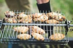 Panier à Gril Plat En Acier Inoxydable Auspit Pour Broche / Rôtisserie, Hauteur Réglable Sur 4 Niveaux -Cuisine Fournitures Magasin 1200x800 266