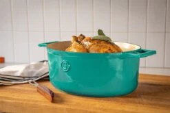 Saveur Selects Série Voyage - Cocotte Ovale En Fonte - 30cm - Avec Couvercle Léger Double Paroi - Blauw Saveur - Convient Pour L'Induction - Sans PFAS -Cuisine Fournitures Magasin 1200x800 55