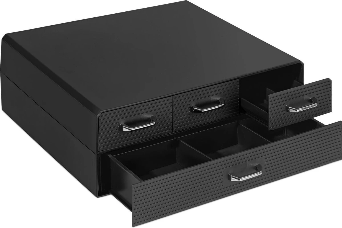 Porte-capsule Navaris Avec 4 Tiroirs - Compatible Avec Nespresso Et D'autres Marques - Support Pour Tasses à Café - Organisateur Pour Tasses Et Accessoires 1 Porte-capsule Navaris Avec 4 Tiroirs - Compatible Avec Nespresso Et D'autres Marques - Support Pour Tasses à Café - Organisateur Pour Tasses Et Accessoires