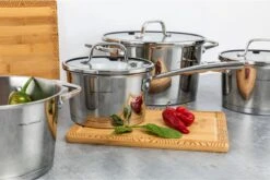 Set De Casseroles Professionnel Florina Inox 8 Pièces - Casseroles - Casseroles Et Poêles - Marmites - Cuisson - Tous Feux - Passe Au Lave-vaisselle -Cuisine Fournitures Magasin 1200x802