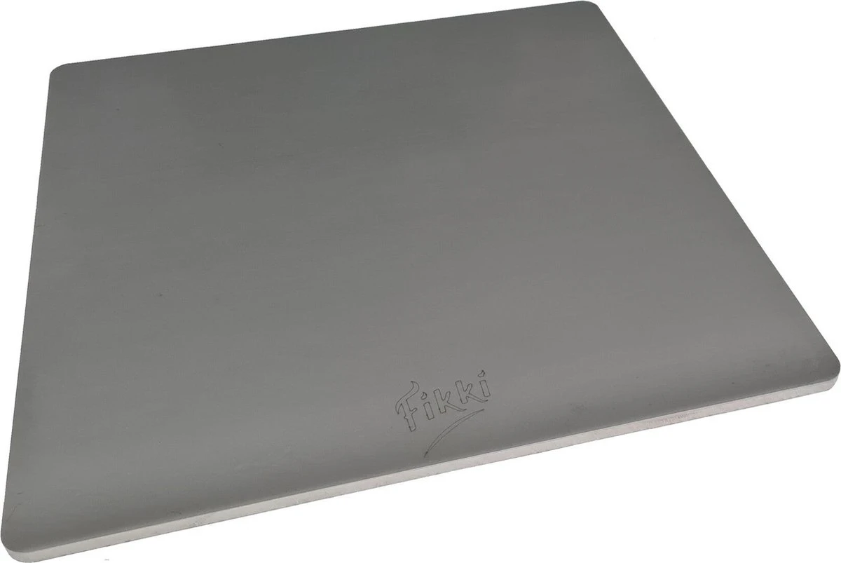 Fikki Pizza Steel - 30x30cm - Pierre à Pizza Inox - Cuisson Pizza Ou Pain - Four Intérieur Ou Barbecue Extérieur 1 Fikki Pizza Steel - 30x30cm - Pierre à Pizza Inox - Cuisson Pizza Ou Pain - Four Intérieur Ou Barbecue Extérieur