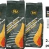 3X Briquettes De Charbon De 2,5 KG Avec Allume-feu 64 Pièces - Barbecue - BBQ - 3 Pièces - Total 7,5 KG
