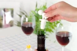 Bouchon De Vin Blanc / Bouchon De Bouteille Avec 6 Marqueurs De Verre Hommes - Little Drunkard - LeuksteWinkeltje