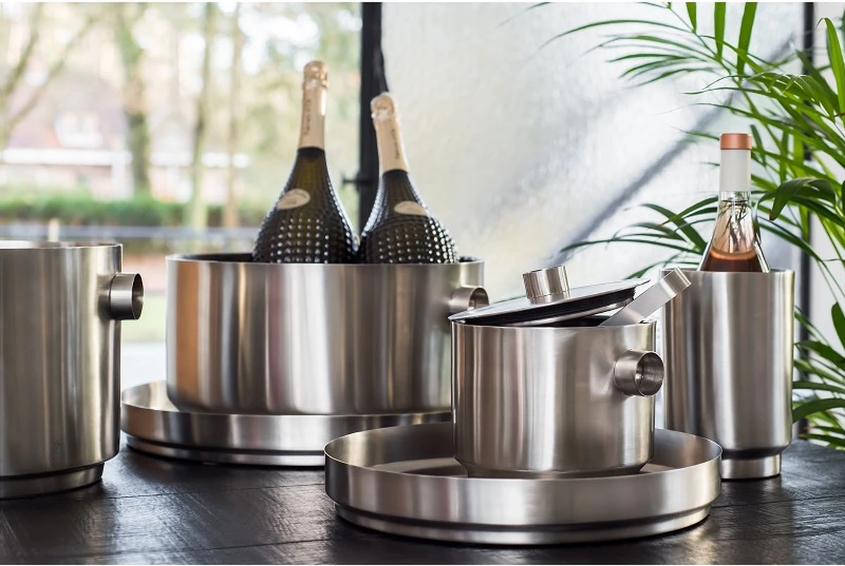 XLBoom Rondo Seau à Glace Refroidisseur à Vin Medium Acier Inoxydable 3 XLBoom Rondo Seau à Glace Refroidisseur à Vin Medium Acier Inoxydable – Image 3