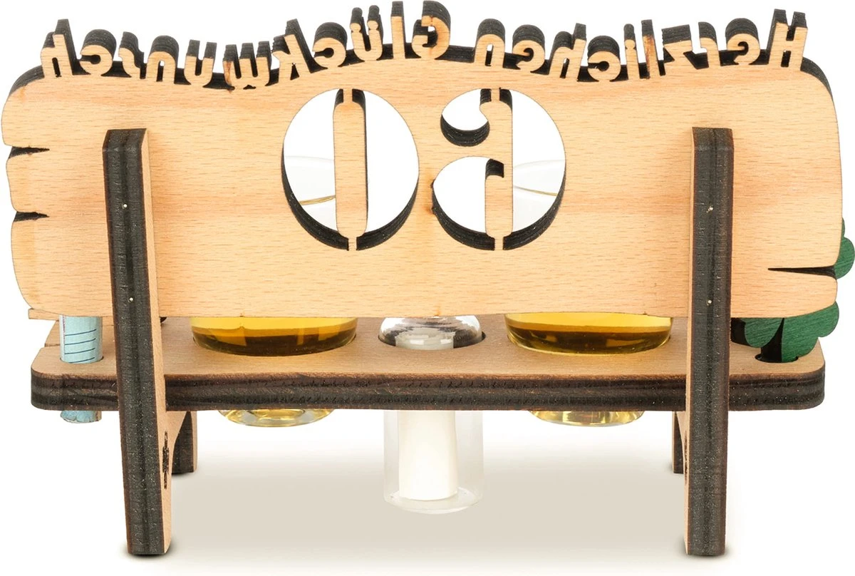 Brynnberg Schnapsbank Mit Jahreszahl - Holz Lorbeerkranz Mit Zahl Engraving - Gift Zum 60 Hochzeitstag Couple Anniversary - Geburtstag Und Pärchen Gift Idea - Schnapsgläser Latte Mit 2 Gläsern 4 Brynnberg Schnapsbank Mit Jahreszahl - Holz Lorbeerkranz Mit Zahl Engraving - Gift Zum 60 Hochzeitstag Couple Anniversary - Geburtstag Und Pärchen Gift Idea - Schnapsgläser Latte Mit 2 Gläsern – Image 4