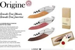 LIGNE W - ORIGINE - COUTEAU DE SOMMELIER OUVRE BOUTEILLE DE LUXE VERITABLE FÛT DE CHÊNE FINITION LIE DE VI -Cuisine Fournitures Magasin 1200x810 1