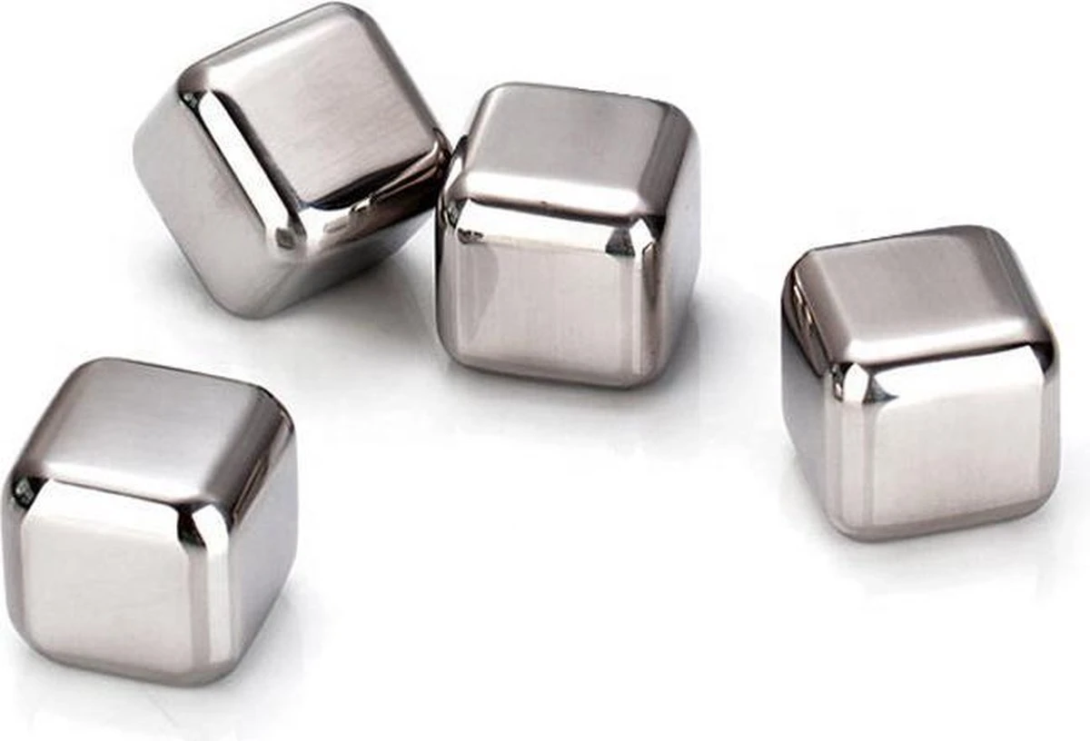 Glaçons Au Whisky - Glaçons Au Whisky En Acier Inoxydable - 4 Pièces 3 Glaçons Au Whisky - Glaçons Au Whisky En Acier Inoxydable - 4 Pièces – Image 3