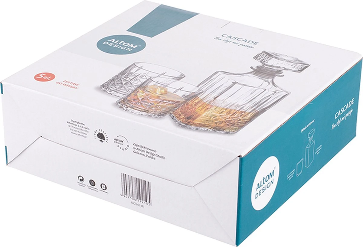 Ensemble De Carafes à Whisky De Luxe - Set à Whisky - Glas à Whisky - Verres à Whisky - 900 Ml - 5 Pièces - 1 Carafe - 4 Verres 7 Ensemble De Carafes à Whisky De Luxe - Set à Whisky - Glas à Whisky - Verres à Whisky - 900 Ml - 5 Pièces - 1 Carafe - 4 Verres – Image 7