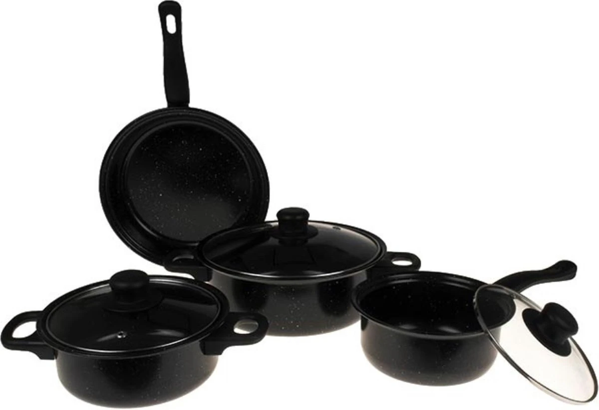 German Line Soft Grip - Ensemble De Casseroles 13 Pièces - Convient Pour Le Gaz Et L'induction 3 German Line Soft Grip - Ensemble De Casseroles 13 Pièces - Convient Pour Le Gaz Et L'induction – Image 3