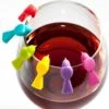 Oiseaux De Marquage En Verre Silicone 6 Pièces - Multicolore - Fête - Étiquette En Verre - Marqueur En Verre