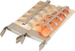Relaxdays Smoke Board Set De 2 Pièces - Support En Acier Inoxydable - Bois De Cèdre - Planche à Saumon - Barbecue -Cuisine Fournitures Magasin 1200x823 5