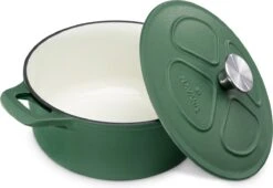 Cocotte En Fonte Navaris Avec Couvercle - Faitout - Poêle émaillée - Convient Pour La Cuisson à Induction, Gaz Et Vitrocéramique - Vert Mat 16 Cocotte En Fonte Navaris Avec Couvercle - Faitout - Poêle émaillée - Convient Pour La Cuisson à Induction, Gaz Et Vitrocéramique - Vert Mat -Cuisine Fournitures Magasin 1200x824 2