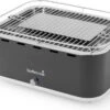 Barbecook Carlo - Barbecue Au Charbon De Bois - Barbecue De Table - Sac De Transport - Compact - Ventilateur - 38,5 X 28,5 Cm - 6 P. - Gris