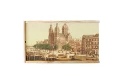 Boîte à Vin - Old Cityscape Amsterdam - Église Saint-Nicolas Prins Hendrikkade - Tirage Photo Ancien Sur Boîte En Bois - 19x36 Cm -Cuisine Fournitures Magasin 1200x828 2